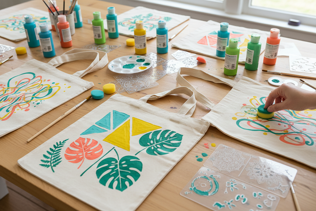 Whimsical Stencil & Layering